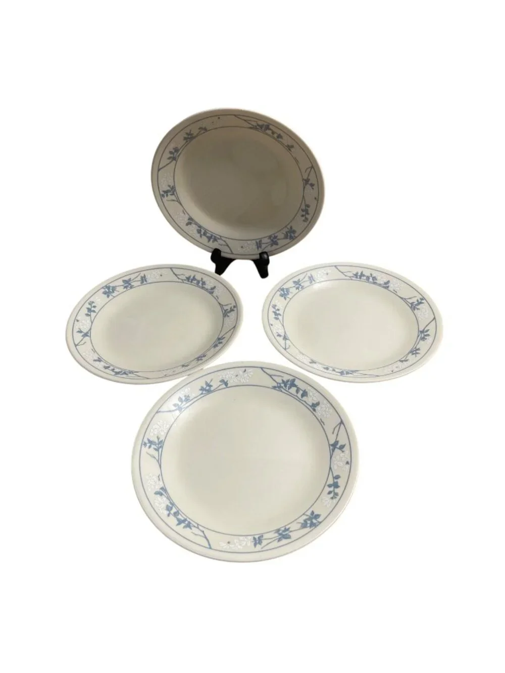 Vtg Corelle Corning First Of Spring Bread and Butter Dessert Plates Set Of 4 USA